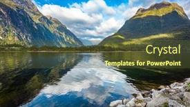  Presentation with new zealand - Presentation theme having new-zealand-south-island background and a tawny brown colored foreground