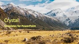  Presentation with green travel - Presentation theme having new zealand view from car background and a tawny brown colored foreground