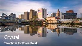  Presentation with columbus ohio usa skyline - Cool new slides with newark new jersey usa skyline backdrop and a ocean colored foreground