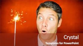  Presentation with evolution of man - Cool new slides with newawards - sparkles surprised man backdrop and a crimson colored foreground