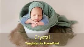  Presentation with baby sleeping - Presentation having newborn-baby-boy-sleeping background and a tawny brown colored foreground