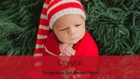  Presentation with newborn baby - Presentation consisting of newborn-baby-boy-swaddled background and a crimson colored foreground