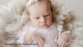  Presentation with princess - PPT layouts having newborn-baby-girl-wearing-wreath background and a  colored foreground