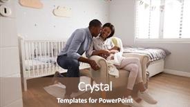  Presentation with newborn baby hospital - Cool new theme with newborn baby in nursery backdrop and a violet colored foreground