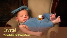  Presentation with old days - Cool new presentation theme with newborn-baby-of-7-days backdrop and a tawny brown colored foreground