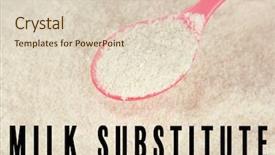  Presentation with baby food - Colorful presentation enhanced with newborn free - food substitute concept powdered baby backdrop and a lemonade colored foreground