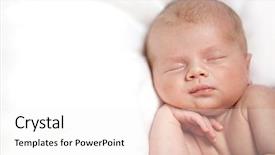  Presentation with sleeping baby - Cool new presentation with newborn little child baby sleeping backdrop and a sky blue colored foreground