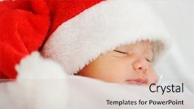  Presentation with newborn baby - Cool new theme with newborn santa baby backdrop and a lemonade colored foreground