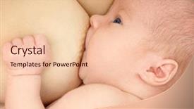  Presentation with breastfeeding - Slide deck consisting of sucks mother's breast breastfeeding background and a lemonade colored foreground