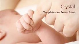  Presentation with breast feeding - Cool new slides with newborn sucks mother's breast backdrop and a lemonade colored foreground