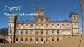  Presentation with drama - Audience pleasing PPT theme consisting of newbury-uk-october-13-highclere backdrop and a  colored foreground