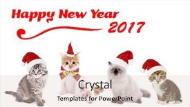  Presentation with cats - Audience pleasing presentation theme consisting of newcats - funny christmas cats happy news backdrop and a lemonade colored foreground