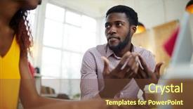  Presentation with cooperative cooperation at new project - Colorful theme enhanced with newco - contemporary designers discussing new project backdrop and a  colored foreground