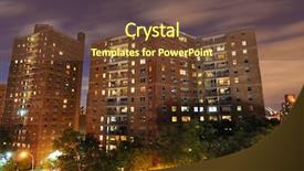  Presentation with new york city - Audience pleasing slides consisting of newco - view from a rooftop backdrop and a tawny brown colored foreground