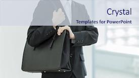  Presentation with veteranian job - Cool new slides with newcomer - women in job hunting backdrop and a sky blue colored foreground