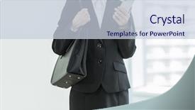  Presentation with veteranian job - Slides with newcomer - women in job hunting background and a lemonade colored foreground