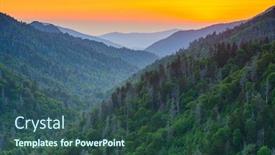  Presentation with north carolina - Beautiful presentation design featuring newfound-gap-in-the-great backdrop and a ocean colored foreground