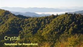  Presentation with mountain view - Amazing PPT layouts having newfound-gap-mountain-pass-mountain backdrop and a tawny brown colored foreground