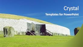  Presentation with ireland - Colorful slide set enhanced with newgrange county meath ireland backdrop and a teal colored foreground