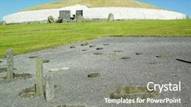  Presentation with ireland - Presentation enhanced with newgrange county meath ireland background and a gray colored foreground