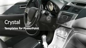  Presentation with luxury car - Slide deck featuring newindices - luxury car interior background and a dark gray colored foreground