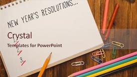  Presentation with new years - Cool new presentation theme with newlists - new years resolution list backdrop and a lemonade colored foreground