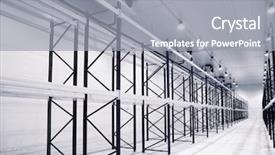  Presentation with steel - Cool new presentation design with large newly built warehouse backdrop and a gray colored foreground