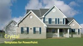  Presentation with middle class - Colorful presentation enhanced with newly constructed middle class american backdrop and a  colored foreground