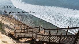  Presentation with stairway - Presentation enhanced with newly-improved-stairway-leading background and a light blue colored foreground