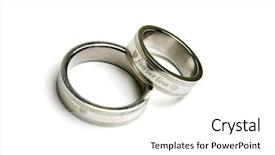  Presentation with wedding white - Presentation theme having newly wed - wedding rings of forever love background and a  colored foreground