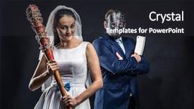  Presentation with black - Audience pleasing presentation theme consisting of newlyweds serial murderers black background backdrop and a dark gray colored foreground