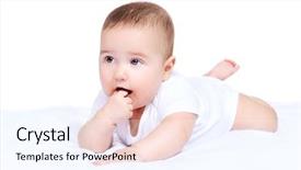  Presentation with baby chickens little cute chicks - Cool new PPT theme with newpediatric - cute little baby lying backdrop and a cool aqua colored foreground