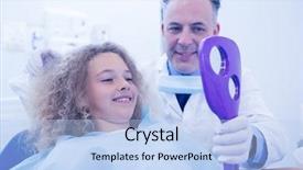  Presentation with pediatric dentist - Slide deck enhanced with newpediatric - pediatric dentist showing patient new background and a light blue colored foreground