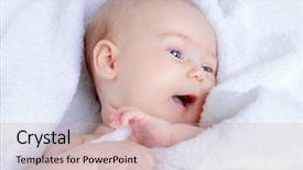  Presentation with pediatrics - Cool new slide deck with newpediatric - sweet baby in a white backdrop and a soft green colored foreground