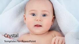  Presentation with pediatrics - Audience pleasing presentation consisting of newpediatric - sweet baby in a white backdrop and a coral colored foreground