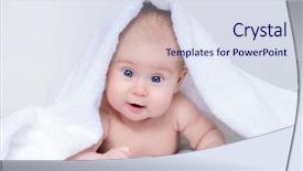  Presentation with pediatrics - Audience pleasing slide deck consisting of newpediatric - sweet baby under a white backdrop and a sky blue colored foreground