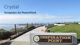  Presentation with overlook - Presentation theme consisting of newport-beach-california-january-6 background and a light blue colored foreground