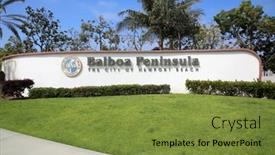  Presentation with 2022 - Presentation design featuring newport-beach-california-usa background and a gold colored foreground