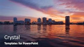  Presentation with virginia - Slide set with newport-news-virginia-usa-city background and a wine colored foreground