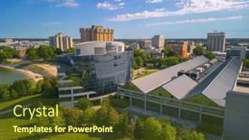  Presentation with virginia - Theme enhanced with newport-news-virginia-usa-downtown background and a tawny brown colored foreground