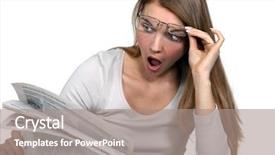  Presentation with newspaper - Colorful slide deck enhanced with  backdrop and a  colored foreground.