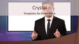  Presentation with viruses and host cell - Slides consisting of news anchor - television program host with big background and a lemonade colored foreground