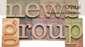  Presentation with color blocks - Theme enhanced with news group - internet concept - isolated background and a coral colored foreground