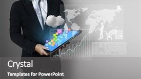  Presentation with touch screen accessible for disable students - Colorful PPT layouts enhanced with news media - touch screen touch- tablet backdrop and a gray colored foreground