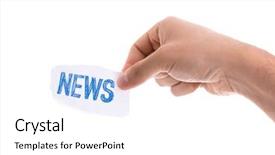  Presentation with news paper - Beautiful PPT layouts featuring news piece of paper isolated backdrop and a white colored foreground