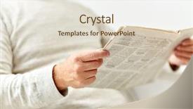  Presentation with mass media - Slide deck enhanced with news readers - information people and mass media background and a lemonade colored foreground