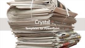  Presentation with newspapers - Amazing slides having news reportage journalism - greater pack of newspapers backdrop and a coral colored foreground