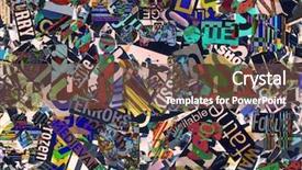  Presentation with journalism - Slide set consisting of news reportage journalism - magazine confetti background background and a tawny brown colored foreground