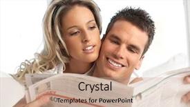  Presentation with grandmothers love - Amazing slides having news room - young love couple reading magazine backdrop and a coral colored foreground