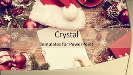  Presentation with christmas empty blank letter - Amazing PPT layouts having newscroll - letter to santa claus christmas backdrop and a coral colored foreground